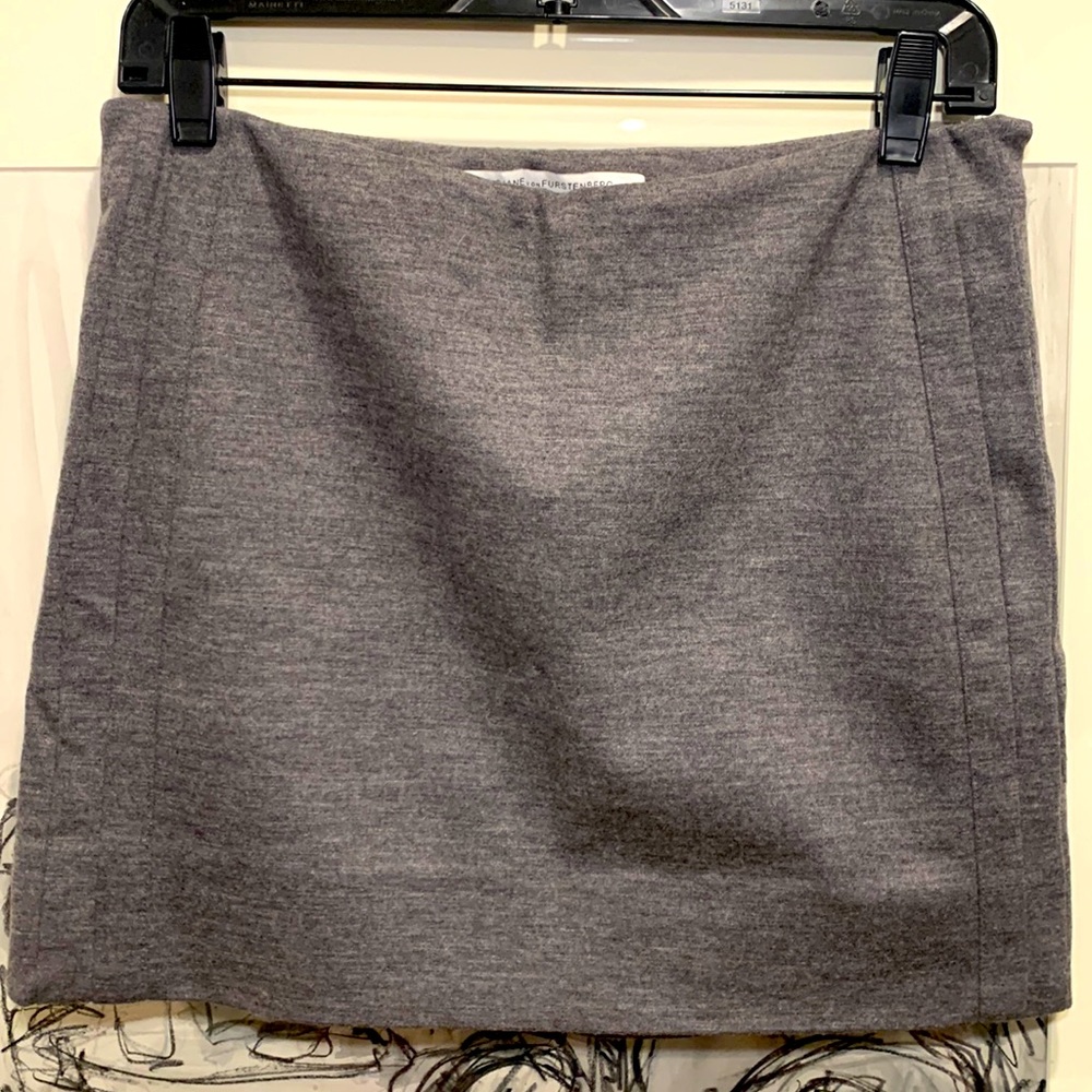 Diane Von Furstenberg DVF Short Skirt Pockets Side Stripes Miniskirt Small 4 6